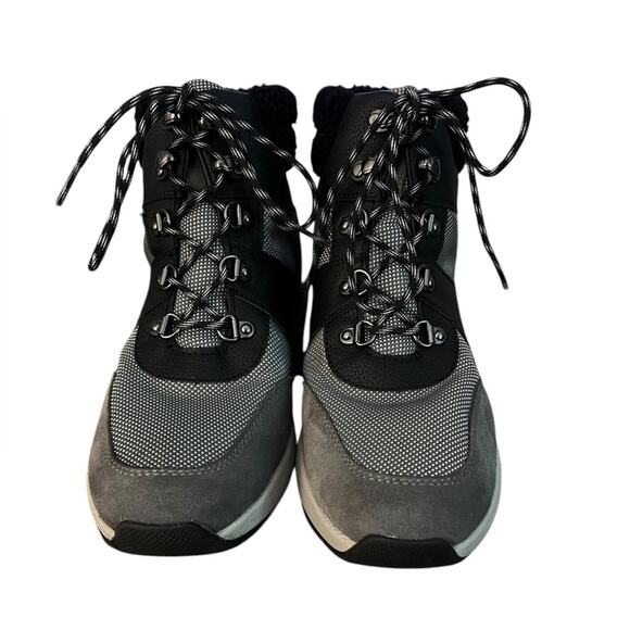 NWOT GEOX Braies Faux Fur Hiker Boot in Dark Grey – Sz 10.5 - Picture 3 of 7